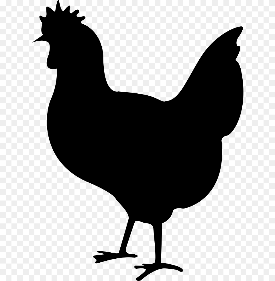 Chicken Black Clipart Chicken Svg Files, Animal, Bird, Fowl, Hen Free Png
