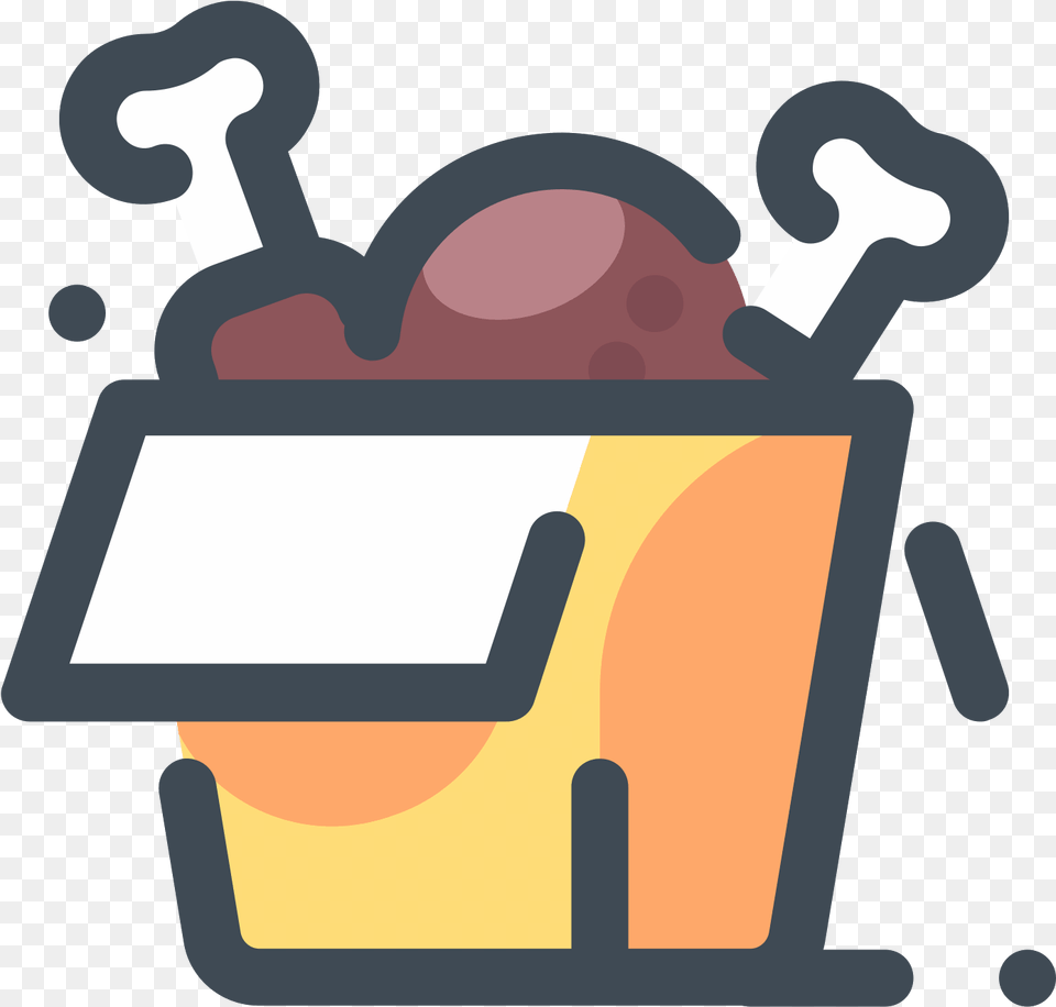 Chicken Box Icon Fried Chicken Icon, Cream, Dessert, Food, Ice Cream Png Image