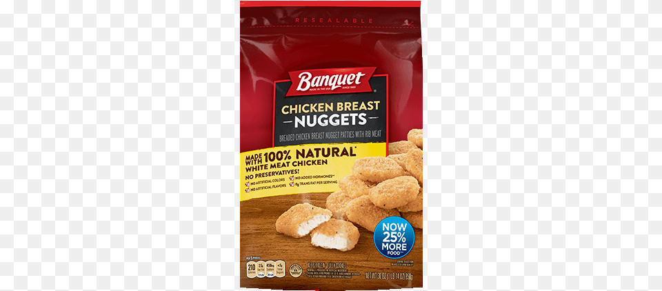 Chicken Breast Nugget Banquet Meatloaf Meal 1188 Oz Box, Food, Fried Chicken, Nuggets, Advertisement Free Transparent Png