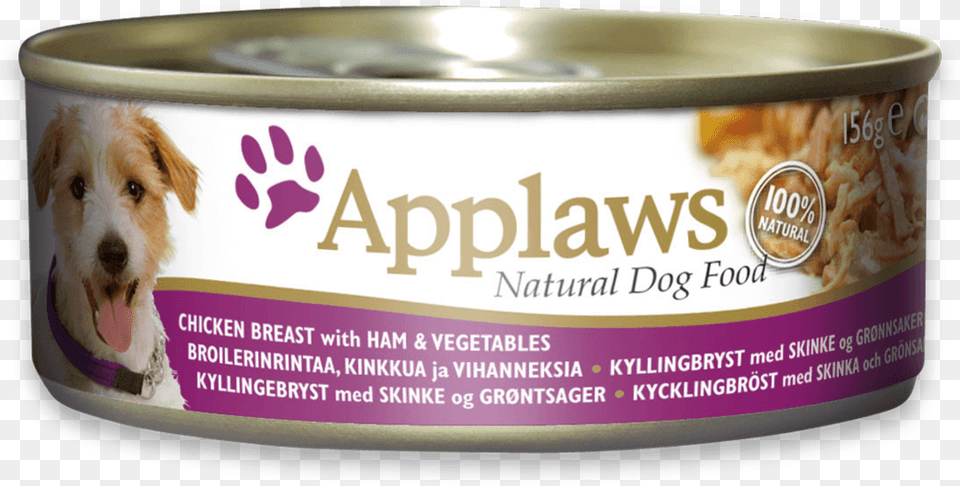 Chicken Breast With Ham And Vegetables For Dogs 156g Wire Hair Fox Terrier, Aluminium, Food, Tin, Canned Goods Png