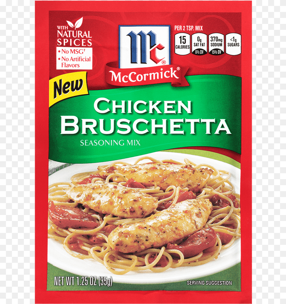 Chicken Bruschetta Seasoning Mix Mccormick Bag N Season Original Chicken Cooking, Spaghetti, Pasta, Food, Noodle Free Transparent Png
