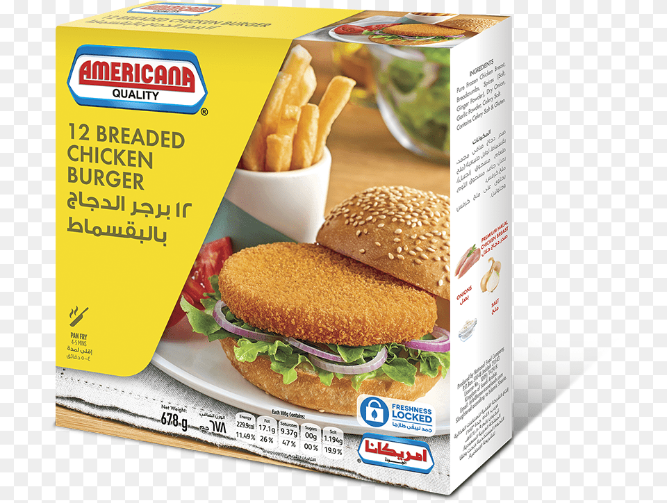 Chicken Burger 12pcs 678g Chicken Burger Americana, Advertisement, Food, Poster Png