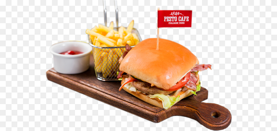 Chicken Burger Firmennij Bursher Pesto Kafe, Food, Lunch, Meal, Food Presentation Png Image