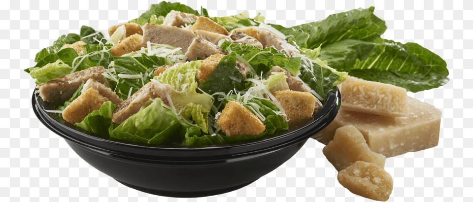 Chicken Caesar Salad With Ingredients, Food, Lunch, Meal, Food Presentation Png