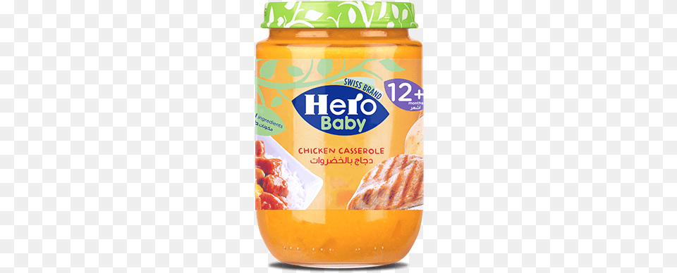Chicken Casserole Hero Baby Food 3 Fruits, Ketchup, Jar, Bread Png Image