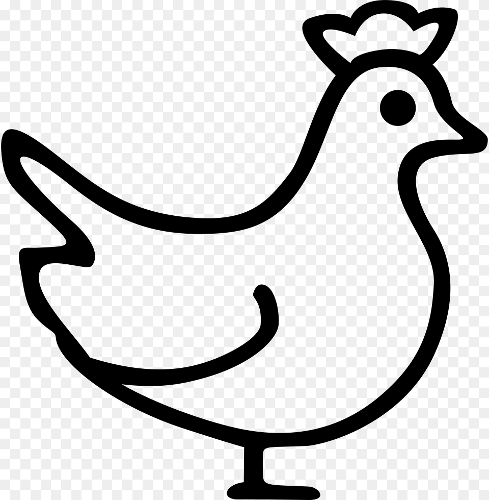 Chicken Chicken Icon, Stencil, Smoke Pipe, Animal, Bird Png Image