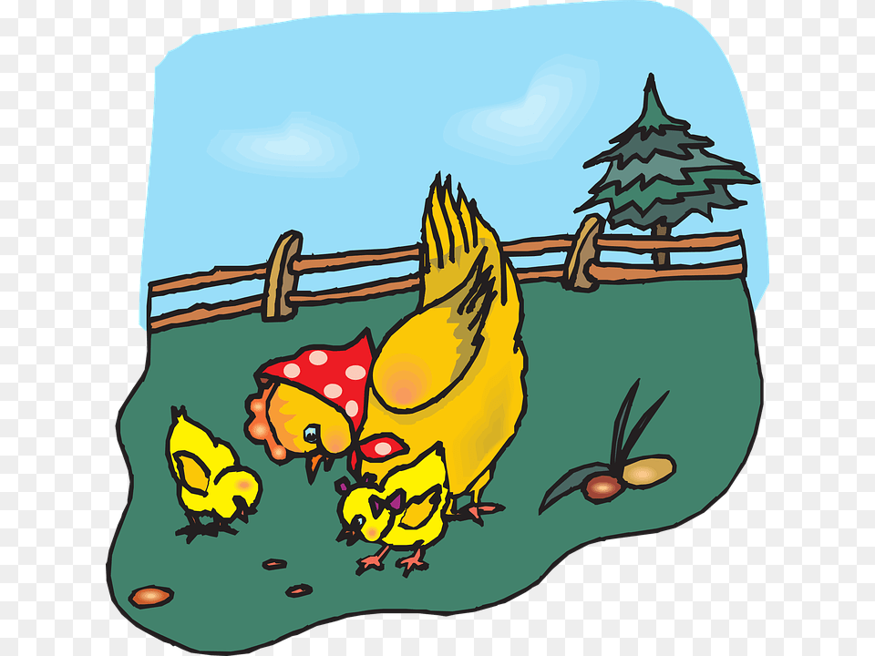 Chicken Clipart Eating Chicken Clip Art, Animal, Baby, Bird, Fowl Free Transparent Png