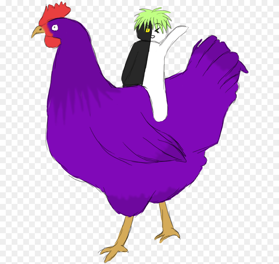 Chicken Clipart Purple, Animal, Bird, Fowl, Poultry Free Png Download