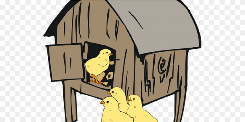 Chicken Clipart Shelter Hen In A Pen Clipart, Animal, Bird, Outdoors Free Transparent Png