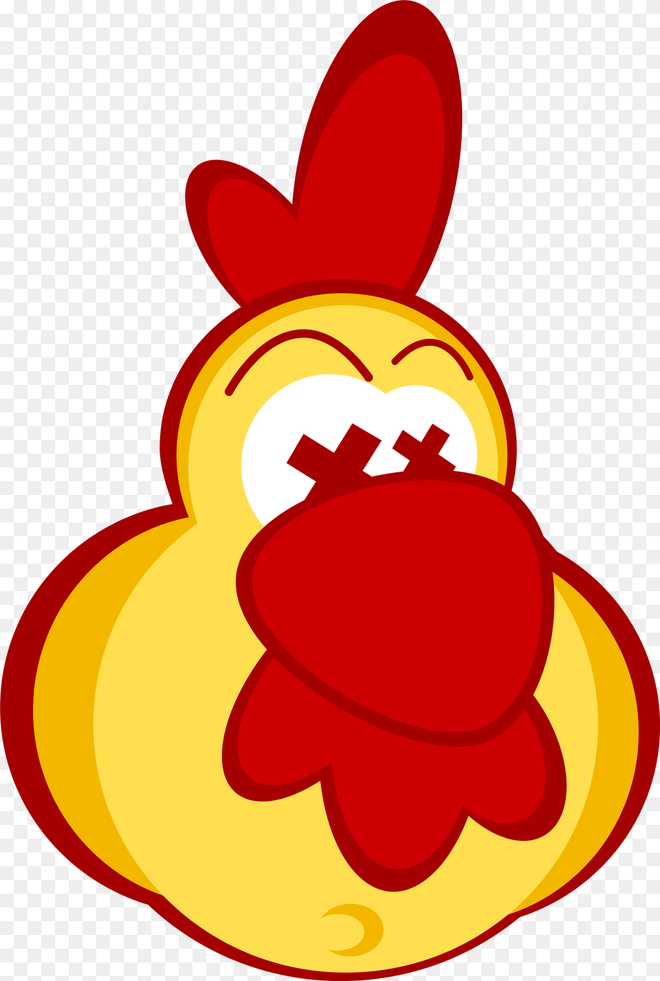 Chicken Clipart With Crazy Eyes Cartoon Dead Chicken Dynamite, Weapon Free Transparent Png