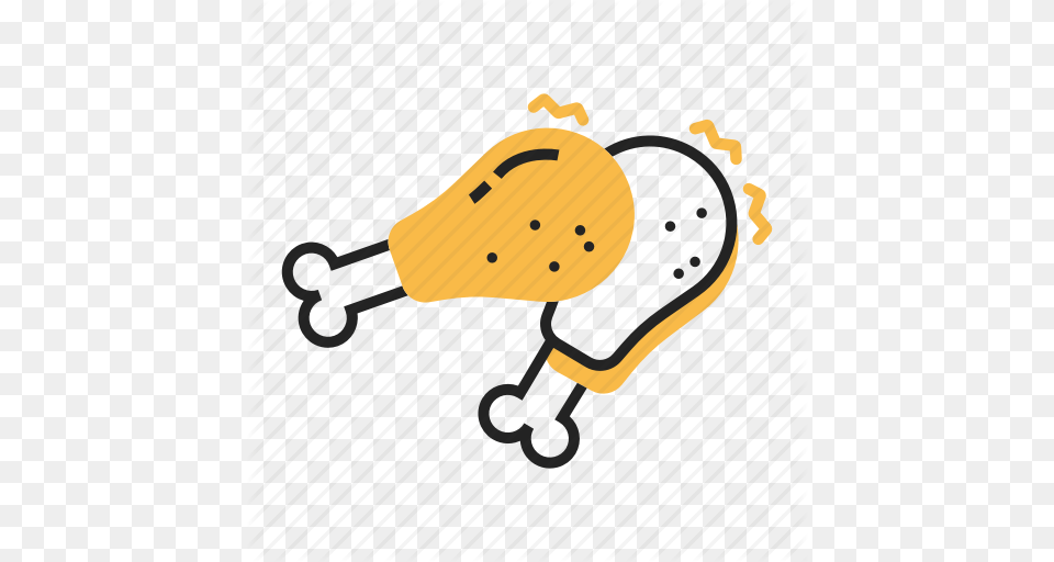 Chicken Cuisine Drumstick Food Fried Fried Chicken Wings Icon, Device, Grass, Lawn, Lawn Mower Free Png