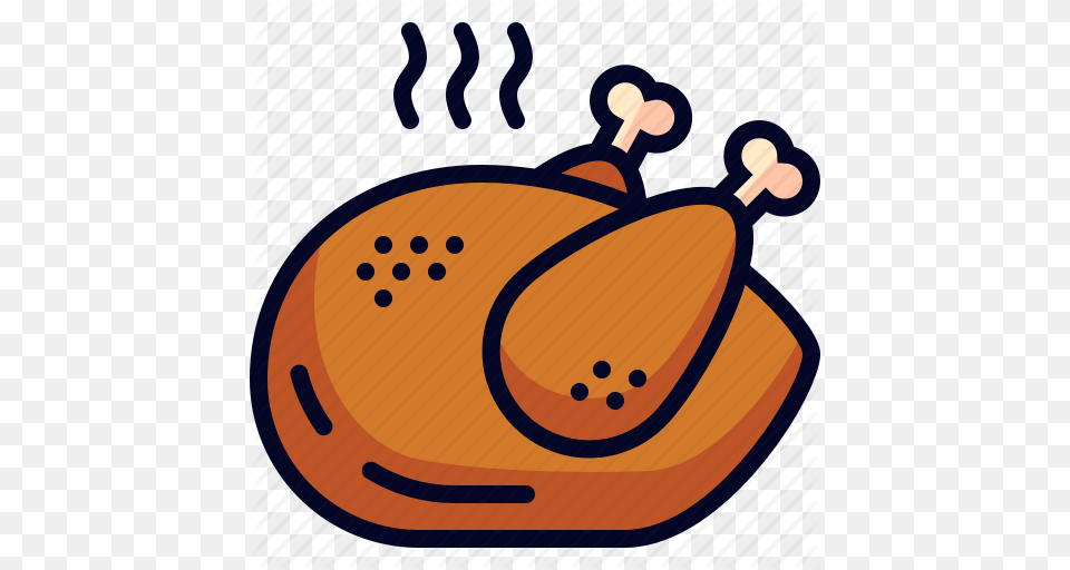 Chicken Dinner Food Meal Icon, Roast Free Transparent Png