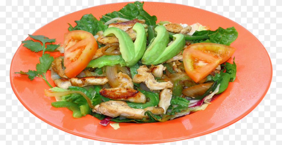 Chicken Dinner Salad Side Dish, Food, Food Presentation, Plate, Meal Free Png
