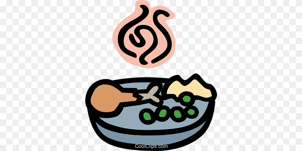 Chicken Dinner With Peas And Potatoes Royalty Free Vector Clip Art, Smoke Pipe Png