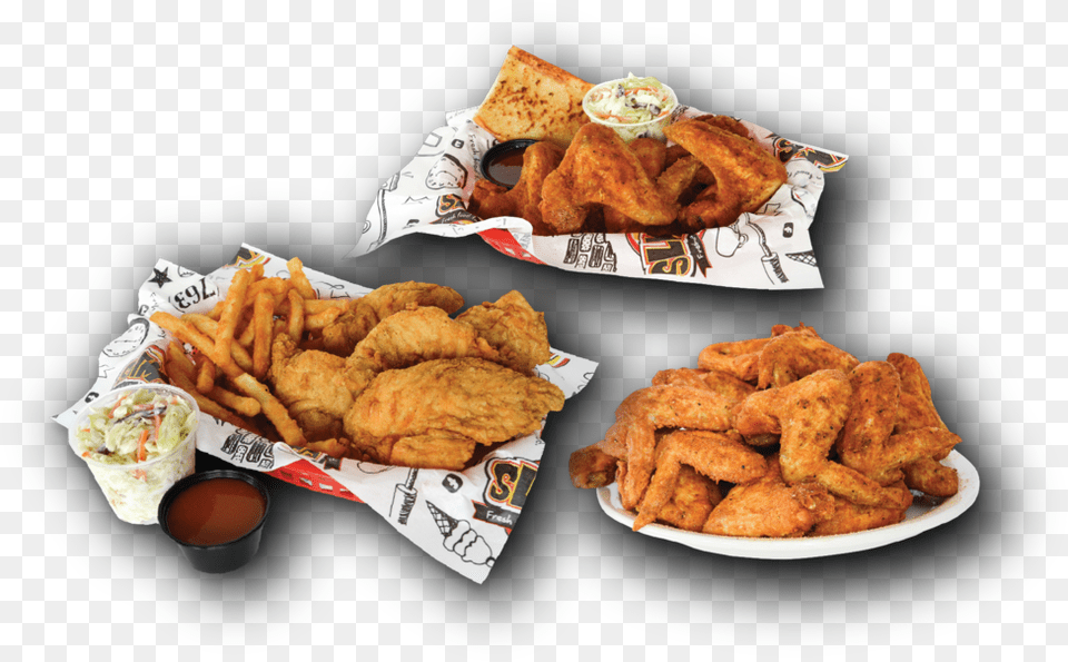 Chicken Dropshadows Fried Whole Wings, Food, Fried Chicken, Nuggets, Cup Free Png
