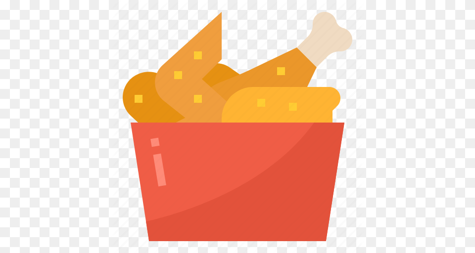 Chicken Drumstick Fried Wing Icon, Food, Fries, Basket Png