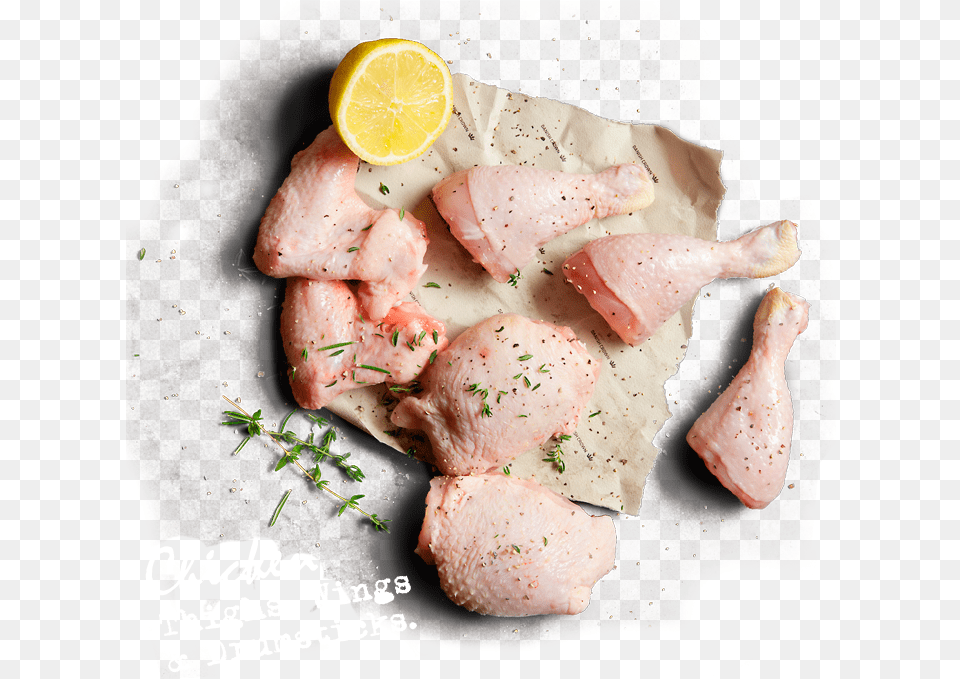 Chicken Drumstick Lemon, Food, Meat, Pork, Citrus Fruit Free Png Download