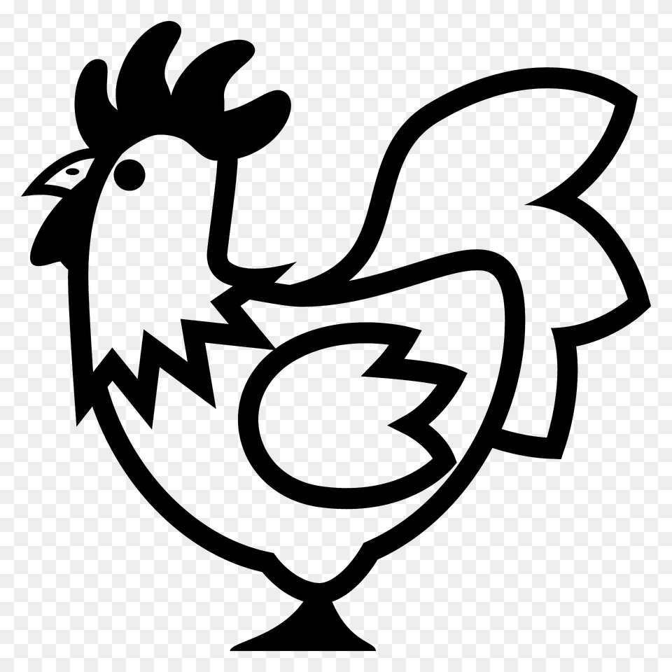 Chicken Emoji Clipart, Stencil, Dynamite, Weapon, Animal Free Png