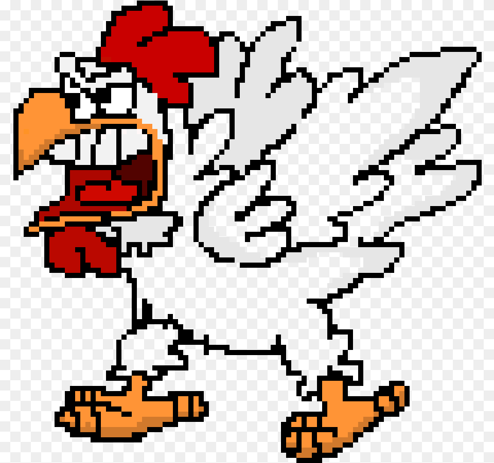 Chicken Enemy Pixel Chicken, Animal, Bird, Fowl, Hen Png Image