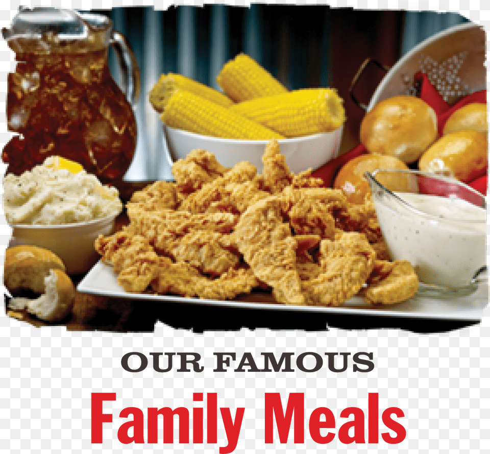 Chicken Express Family Meal, Food, Fried Chicken, Nuggets, Lunch Png Image