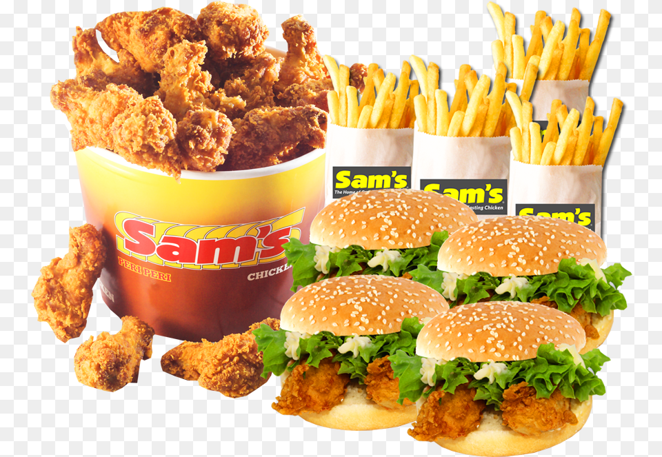 Chicken Fiery Wings, Burger, Food, Fried Chicken, Fries Free Png