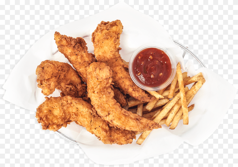 Chicken Fingers, Food, Ketchup, Fried Chicken Free Png Download