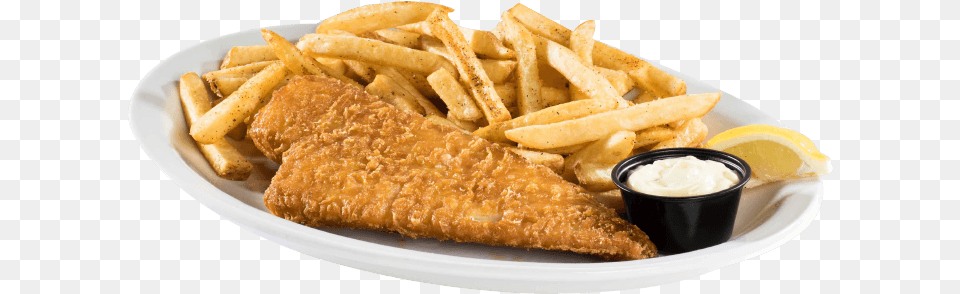 Chicken Fish Fish And Chips, Food, Fries, Cup Free Png Download