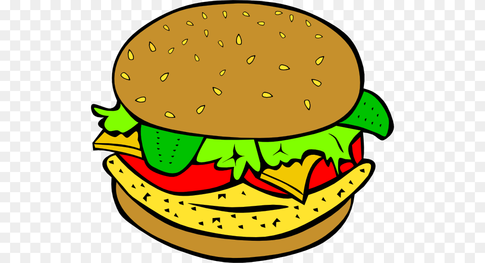 Chicken Food Clipart, Burger Free Png Download
