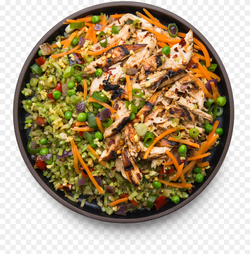 Chicken Fried Broccoli Rice Website, Food, Food Presentation, Meal, Plate Png Image