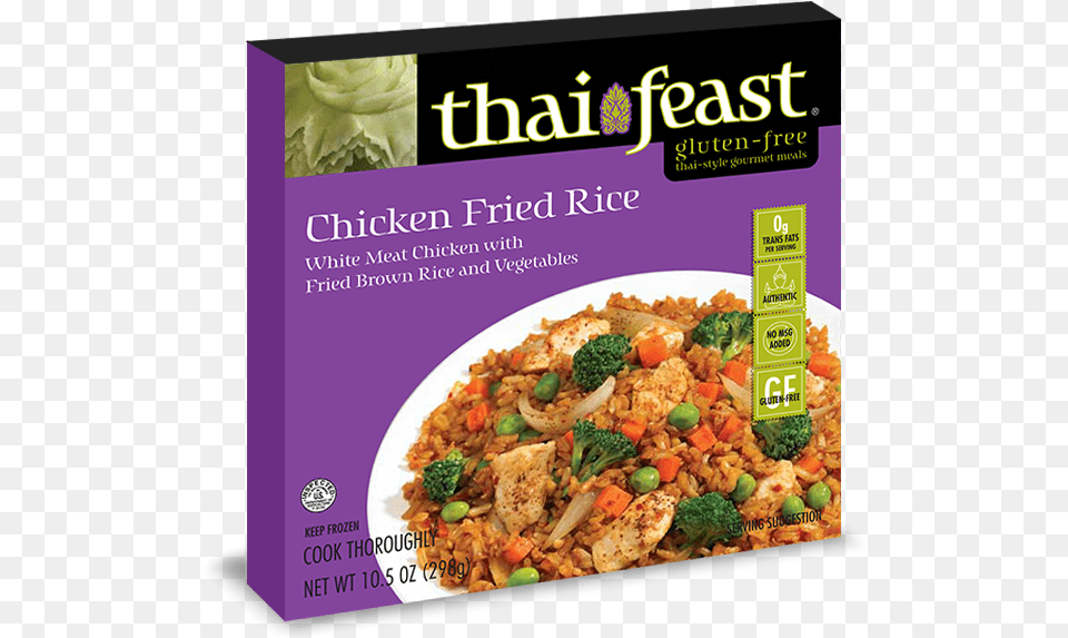 Chicken Fried Rice Plate Download Thai Feast Chicken Pad Thai 105 Oz, Food, Lunch, Meal, Produce Free Png