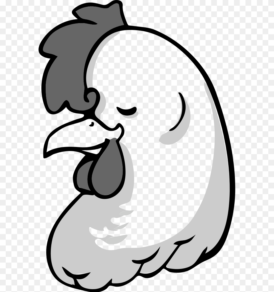 Chicken Head Clipart Black And White, Stencil, Baby, Person Png