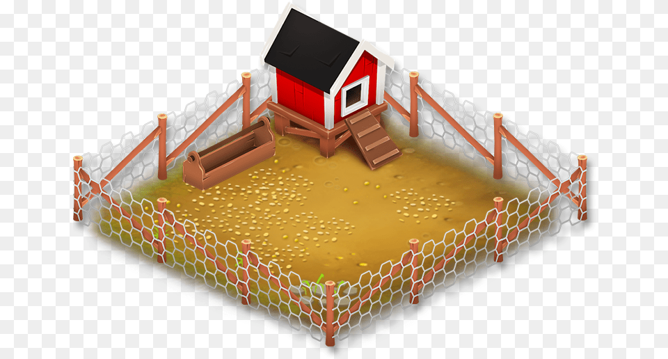 Chicken House Clipart Banner Library Image Chicken Pen Clipart, Play Area, Architecture, Outdoors, Nature Free Png Download