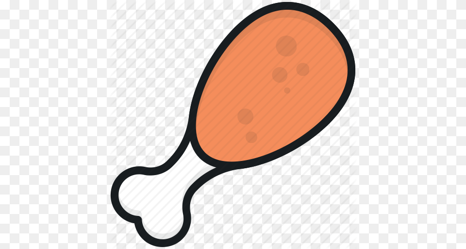 Chicken Leg Chicken Piece Drumstick Leg Piece Thigh Meat Icon, Racket, Cutlery, Spoon, Brush Png Image