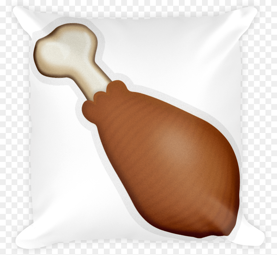 Chicken Leg Emoji Clip Freeuse Library Bed Sheet, Cushion, Home Decor, Animal, Bird Png