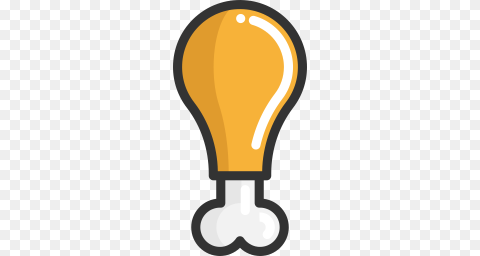 Chicken Leg Icon, Light, Lightbulb Free Png