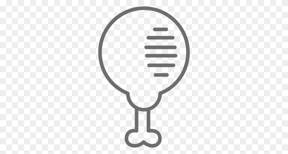 Chicken Leg Stroke Icon, Racket, Electrical Device, Microphone Png Image