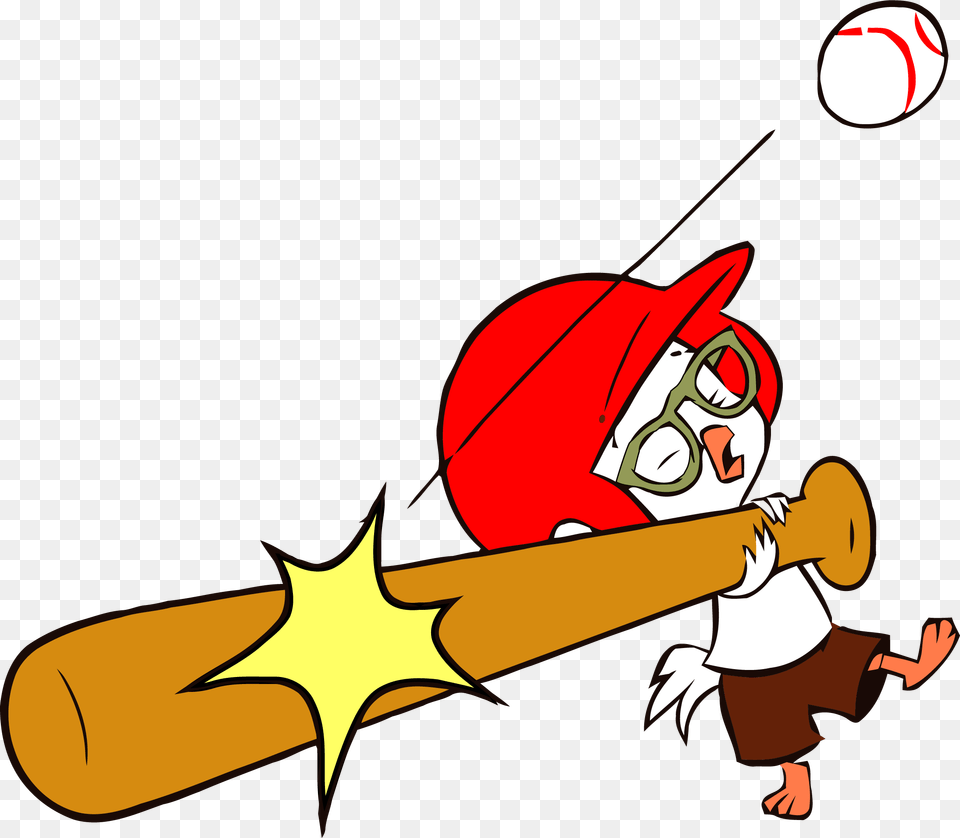 Chicken Little Baseball Clipart Chicken Little Baseball, Baseball Bat, People, Person, Sport Png Image