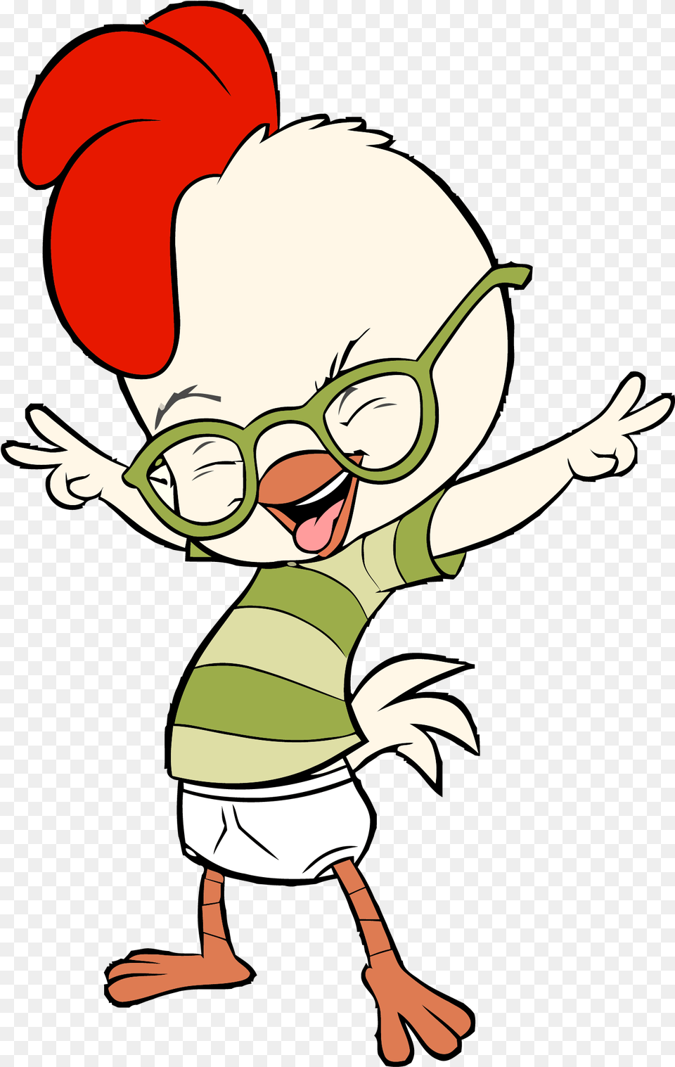 Chicken Little Crazy Happy Clipart U2013 Clipartlycom Cartoon Chicken Little, Baby, Person, Face, Head Free Png