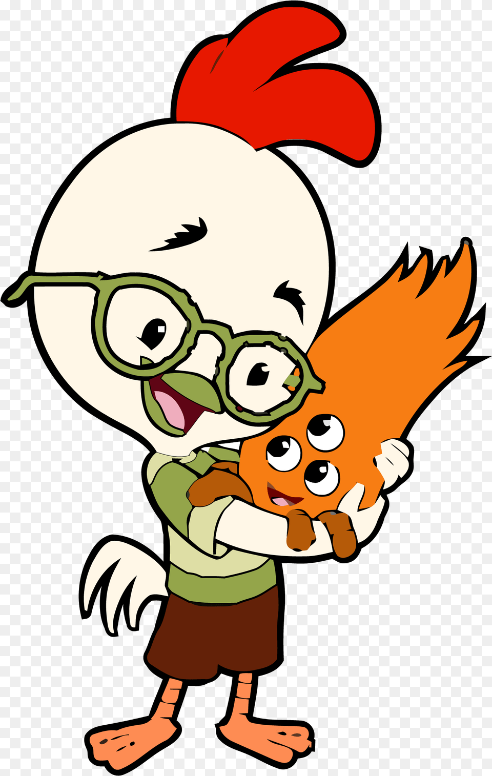 Chicken Little Kirby Clipart Chicken Little And Kirby, Cartoon, Baby, Person, Face Free Transparent Png