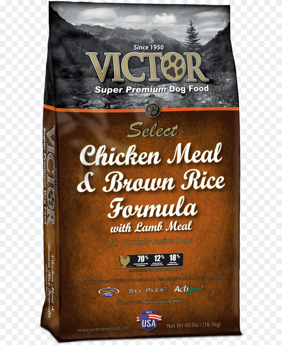 Chicken Meal Amp Brown Rice Formula Victor Lamb And Brown Rice Dog Food, Book, Publication, Cocoa, Dessert Png