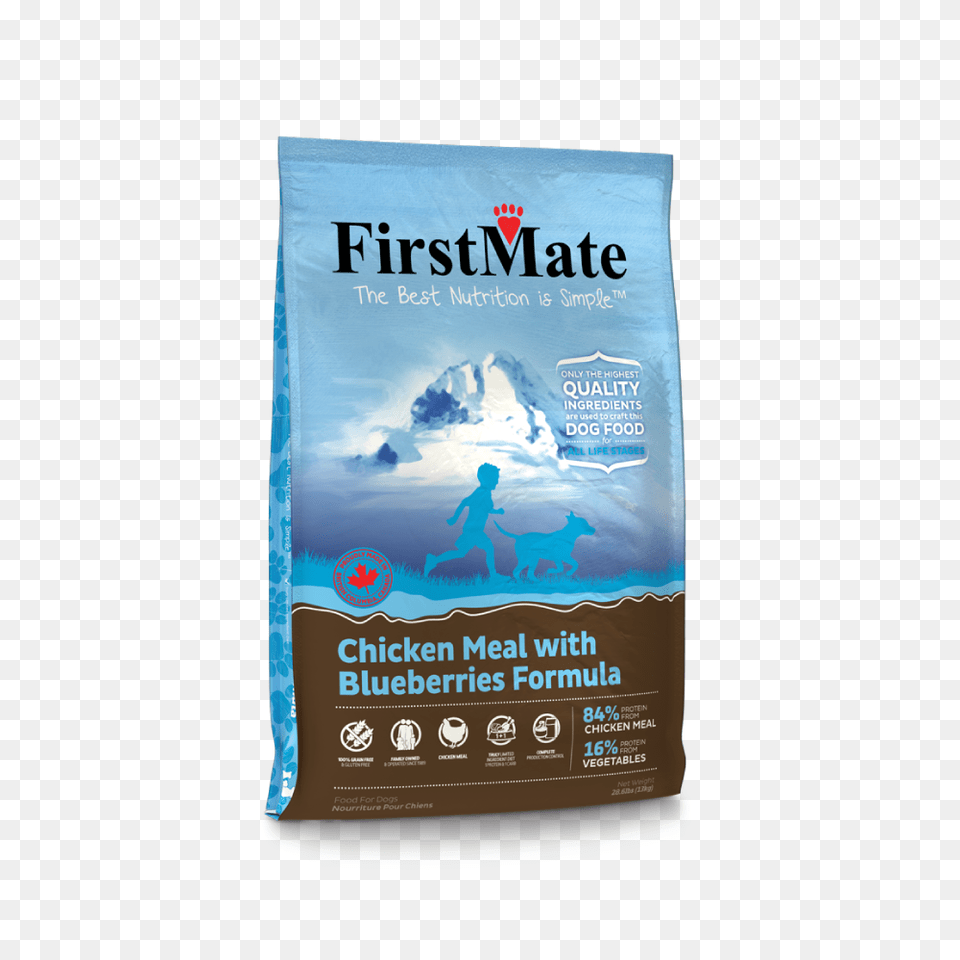 Chicken Meal With Blueberries Formula For Dogs Firstmate, Advertisement, Poster, Person Png Image