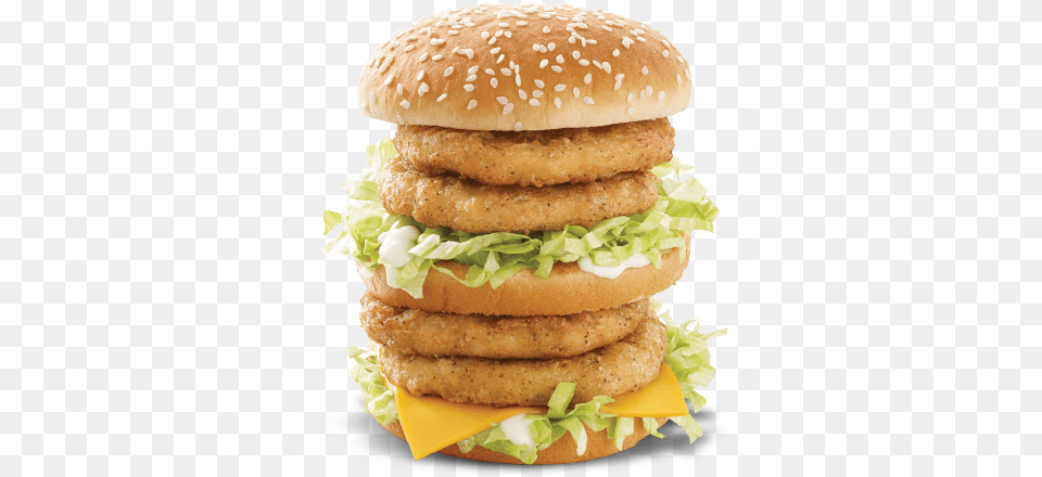 Chicken Mega Mac, Burger, Food Free Png Download