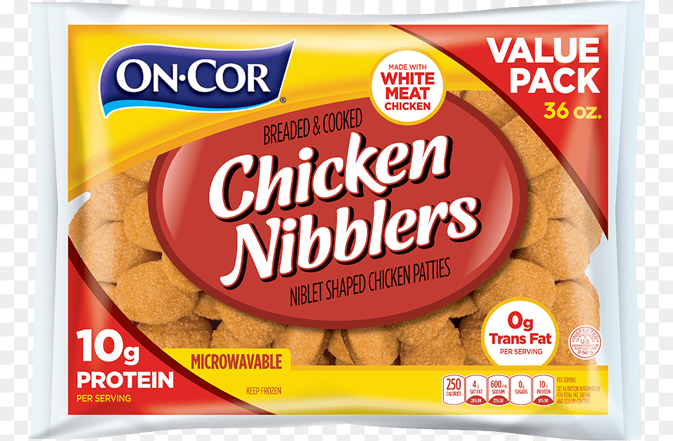 Chicken Nibblers Value Pack Cor Traditionals Char Broiled Patties Toasted Onion, Food, Snack, Produce, Grain Free Png Download