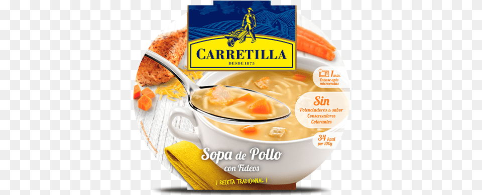 Chicken Noodle Soup Carretilla Seafood 988 Oz Each Piquillo Pepper Stuffed, Bowl, Dish, Food, Meal Png Image