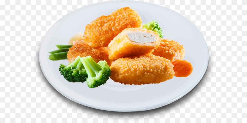 Chicken Nugget, Plate, Food, Fried Chicken, Citrus Fruit Png