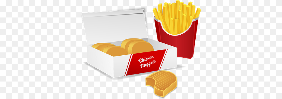 Chicken Nuggets Food, Lunch, Meal, Fries Png Image