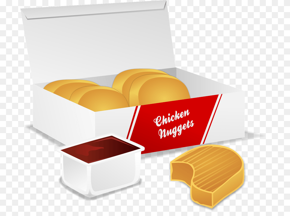 Chicken Nuggets And Barbecue Sauce Clipart, Bread, Food Free Png Download