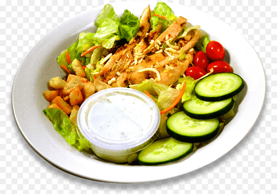 Chicken Salad At Speedy S Pizza Fattoush, Dish, Food, Food Presentation, Lunch Free Png