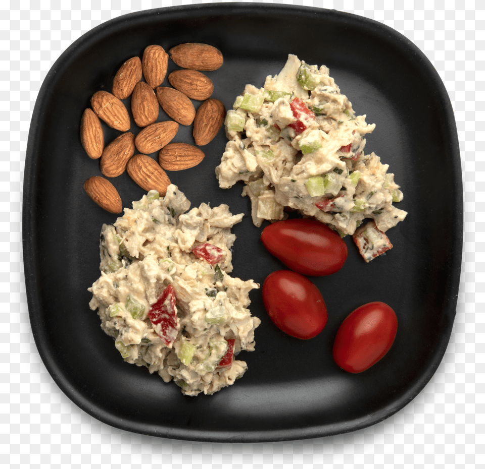 Chicken Salad Protein Pack Scrambled Eggs, Food, Food Presentation, Plate, Grain Free Png