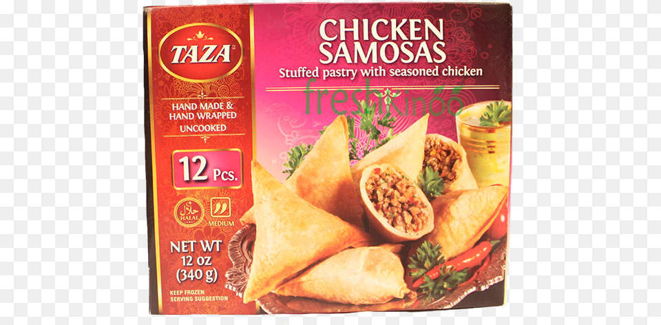 Chicken Samosa 12ct Taza Samosa, Plant, Food, Sandwich, Bread Png Image